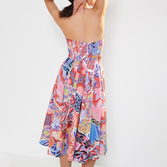 Anthropologie Alexandra Farmer Painterly Midi Dress - Picture 2 of 5